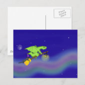 Halloween avond vol plezier. briefkaart (Voorkant / Achterkant)