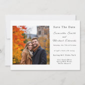 Halloween avondbruiloft Bewaar de datum Kaart (Voorkant)