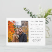 Halloween avondbruiloft Bewaar de datum Kaart (Staand voorkant)