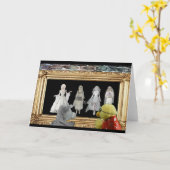 Halloween Avontuur. Wenskaart Kaart (Gele Bloem)
