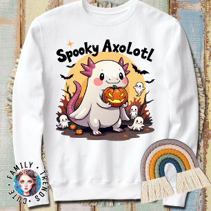 Halloween Axolotl Gifts Schattige Skelet Halloween Trui