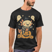 Halloween Axolotl Skeleton Cute Kawaii Ghost Kids T-shirt (Voorkant)