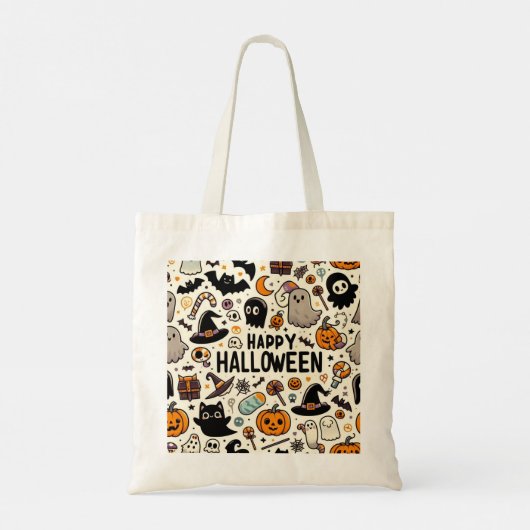 Halloween b tote bag (Achterkant)