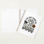 Halloween Baas Geest Vintage Gravure Shirt Ontwerp Planner (Display)