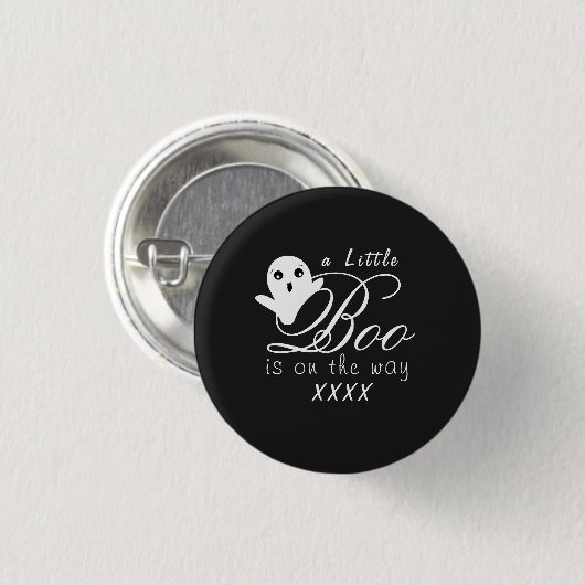 Halloween Baby Announcement Button (Voorkant /achterkant)