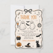 Halloween Baby Bedankkaart (Voorkant)