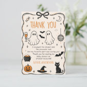 Halloween Baby Bedankkaart (Staand voorkant)