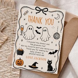 Halloween Baby Bedankkaart