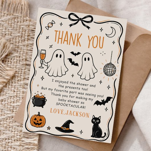 Halloween Baby Bedankkaart
