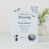 Halloween Baby Boy maakt Baby shower Kaart (Staand voorkant)