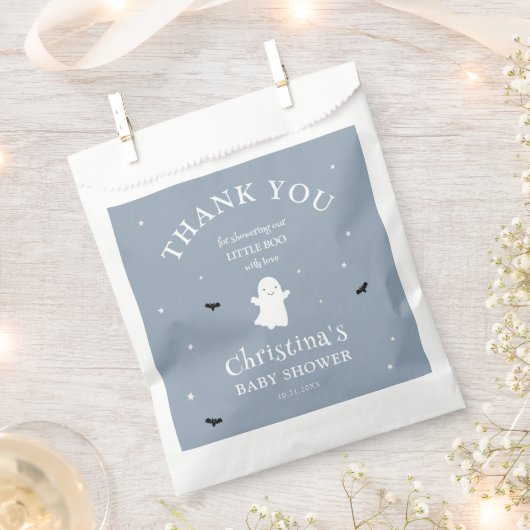 Halloween Baby Boy Shower Dank u Bedankzakje (Geknipt)