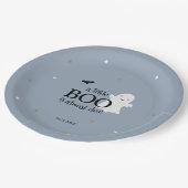 Halloween Baby Boy Shower Papieren Bordje (Gekanteld)