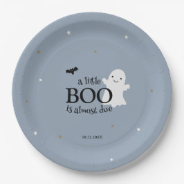 Halloween Baby Boy Shower Papieren Bordje