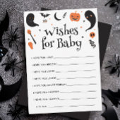 Halloween Baby Boy Shower Wensen voor Baby Kaart