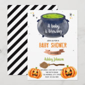 Halloween baby breidt een uitnodiging uit (Voorkant / Achterkant)