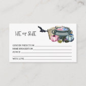 Halloween Baby Brewing Gender Predications Informatiekaartje (Voorkant)