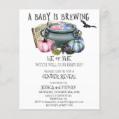 Halloween Baby Brewing Witch Geslacht onthullen Bu (Voorkant)