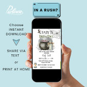 Halloween Baby brouwt Baby shower Kaart