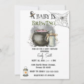 Halloween Baby brouwt Baby shower Kaart (Voorkant)