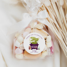 Halloween Baby brouwt Cauldron Baby shower Ronde Sticker