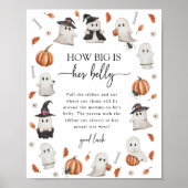 Halloween Baby buikteken Poster (Voorkant)