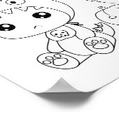 Halloween Baby Cat Dragon Kostuum Kleurplaat Poster (Hoek)