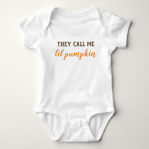 Halloween Baby Clothes Ze noemen me Lil Pumpkin Romper
