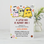 Halloween Baby Douche Uitnodigingen Bijna verwacht (Staand voorkant)