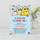 Halloween Baby Douche Uitnodigingen Leuk boek (Staand voorkant)