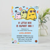 Halloween Baby Douche Uitnodigingen Little Boo (Staand voorkant)