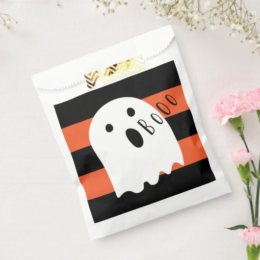 Halloween Baby Ghost Boo Paper Bedankzakje (Gezegeld)