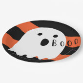 Halloween Baby Ghost Boo Papieren Bordje (Gekanteld)
