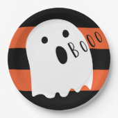 Halloween Baby Ghost Boo Papieren Bordje (Voorkant)