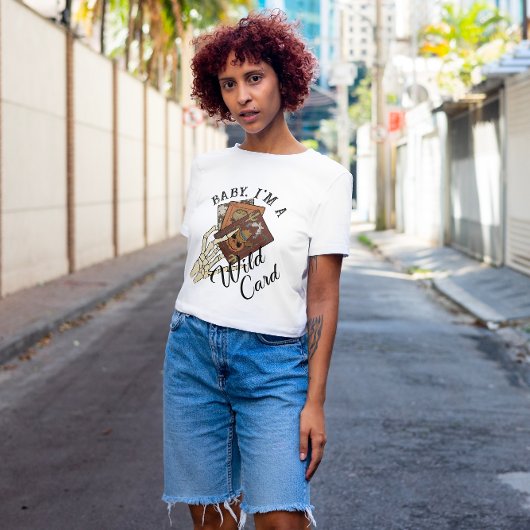 HALLOWEEN BABY IM EEN WILD KAART SKELET | WILD WES T-SHIRT