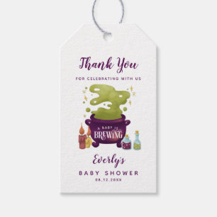 Halloween Baby is Baby shower aan het brouwen Dank Cadeaulabel