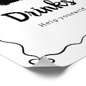 Halloween Baby is Brewing Dranken Bord Poster (Hoek)