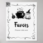 Halloween Baby is Brewing Favoren Bord Poster (Voorkant)