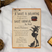 Halloween Baby is Brewing Shower per post Heks Kaart