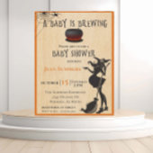 Halloween Baby is Brewing Witch Oktober Briefkaart
