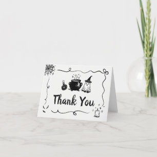 Halloween Baby is het brouwen van Baby shower Bedankkaart