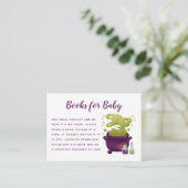 Halloween Baby is het brouwen van Baby shower Boek Informatiekaartje (Staand voorkant)