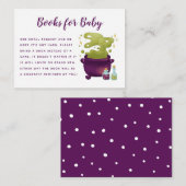 Halloween Baby is het brouwen van Baby shower Boek Informatiekaartje (Voorkant / Achterkant)
