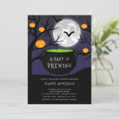 Halloween Baby is het brouwen van Baby shower Kaart (Staand voorkant)