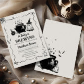 Halloween Baby is het brouwen van Baby shower Kaart