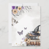 Halloween Baby is het brouwen van Baby shower Kaart (Achterkant)