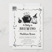 Halloween Baby is het brouwen van Baby shower Kaart (Voorkant)