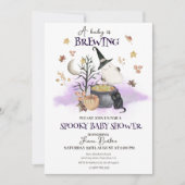 Halloween Baby is het brouwen van Baby shower Kaart (Voorkant)