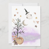 Halloween Baby is het brouwen van Baby shower Kaart (Achterkant)