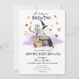 Halloween Baby is het brouwen van Baby shower Kaart