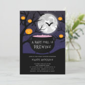 Halloween Baby is het brouwen van Baby shower Kaart (Staand voorkant)